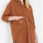 gabardine fabric tunic