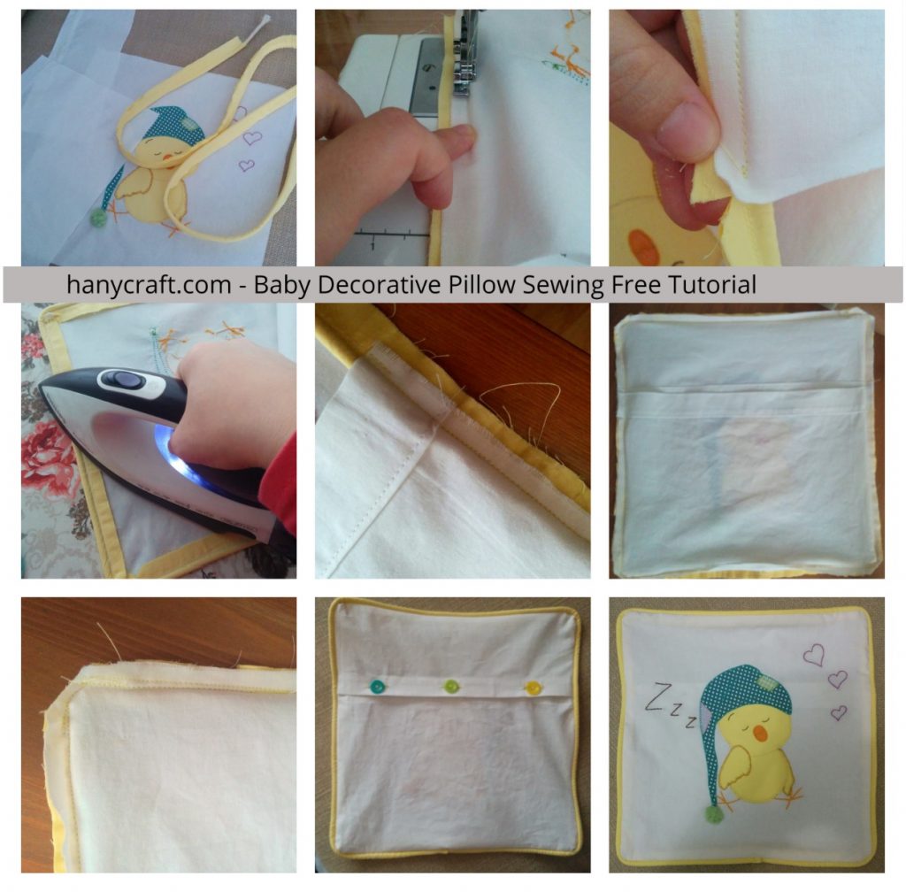 baby decorative pillow sewing free tutorial